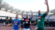 Radost fotbalistů Neapole po vítězném utkání