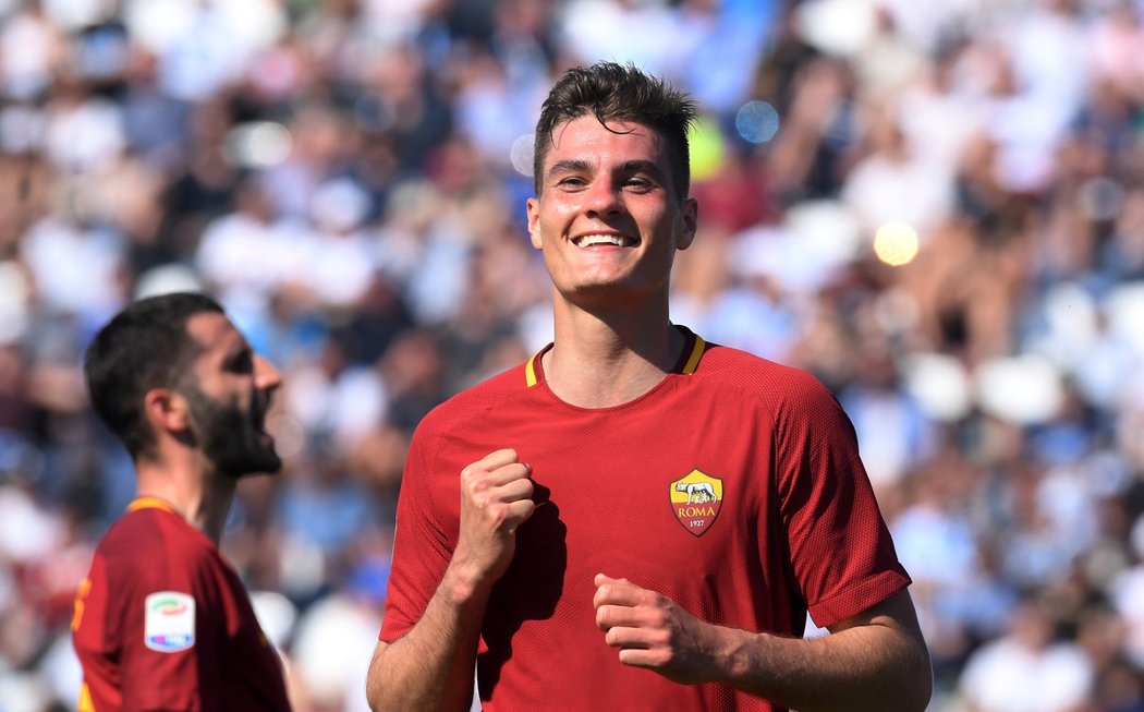 Je to tam! Patrik Schick se trefil za AS Řím proti Spalu