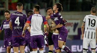 Fiorentina zdolala Juventus a zajistila si Evropu. Zraněný Barák nehrál