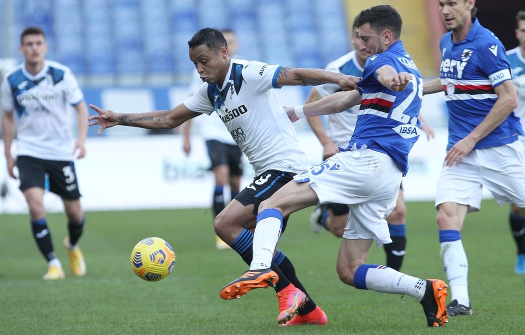 Fotbalisté Atalanty Bergamo zvítězili na hřišti janovské Sampdorie 2:0