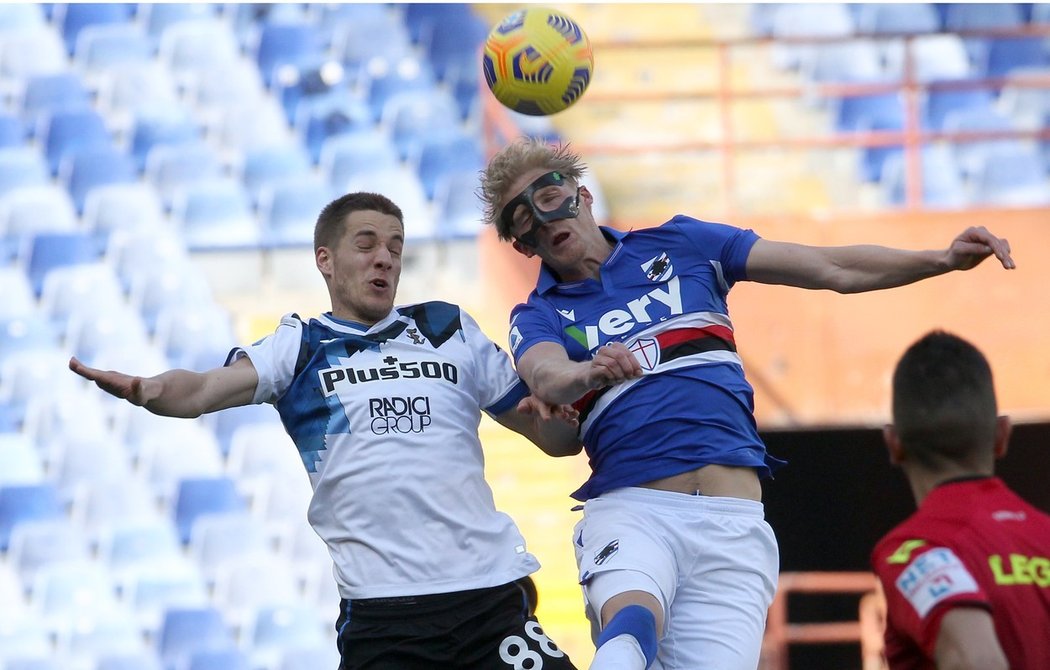 Fotbalisté Atalanty Bergamo zvítězili na hřišti janovské Sampdorie 2:0