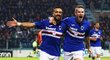 Sampdoria byla na hřišti Cagliari blízko k výhře, Fabio Quagliarella dal dva góly a mohl se radovat i s Jakubem Janktem