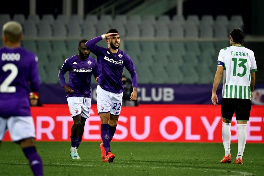 Fiorentina porazila Sassuolo díky penaltě v nastavení