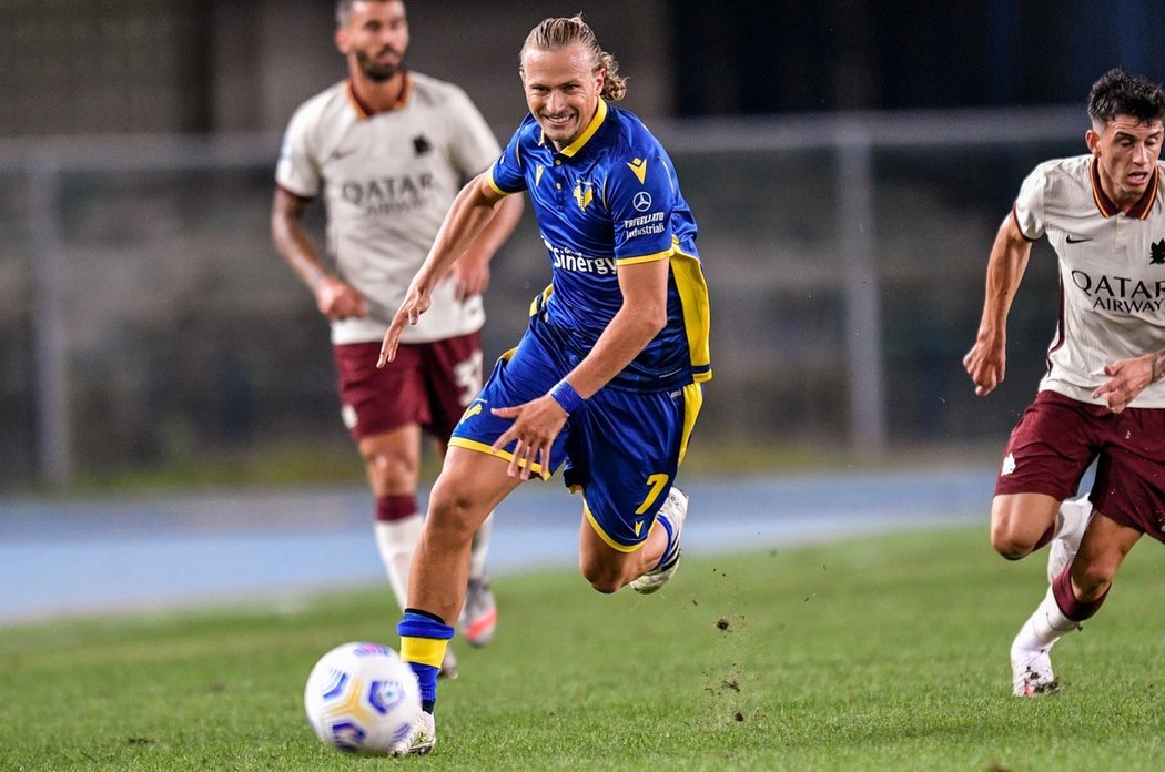 Antonín Barák v dresu Hellasu Verona