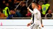 Hvězdný útočník Cristiano Ronaldo slaví v duelu s Interem svůj ligový gól číslo 600