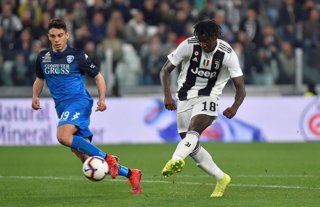 Moise Kean vstřelil rozhodující branku v utkání proti Empoli