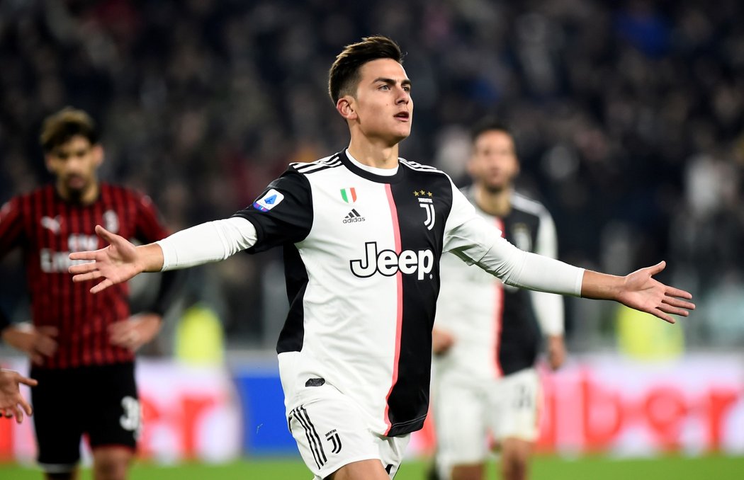 Zápas Juventusu proti AC Milán jediným gólem rozhodl ofenzivní univerzál Staré dámy Paulo Dybala