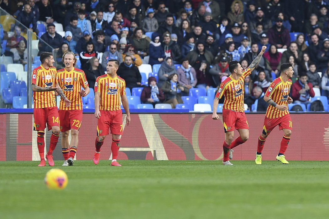 Lecce s Antonínem Barákem v sestavě (druhý zleva) vyhrálo podruhé za sebou