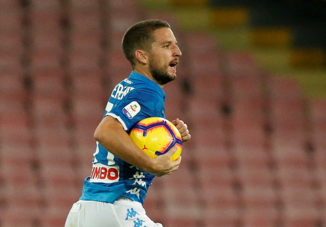 Belgický útočník Dries Mertens zachránil Neapoli proti AS Řím remízu v 90. minutě