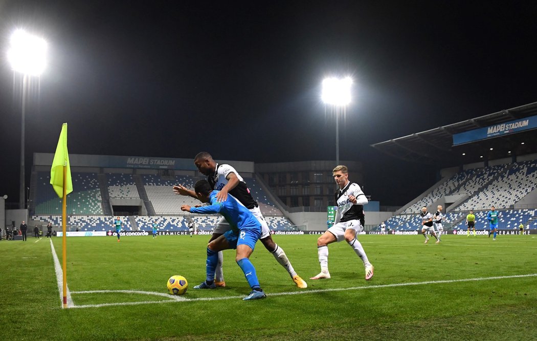 Na utkání mezi Sassuolem a Udine nemohly přijít žádní fanoušci