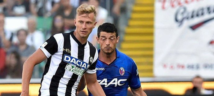 Antonín Barák nahrál na jediný gól Udine proti Boloni, jeho tým se tak zachránil v Serii A