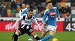 Vyhecovaný souboj Udine s Neapolí skončil remízou