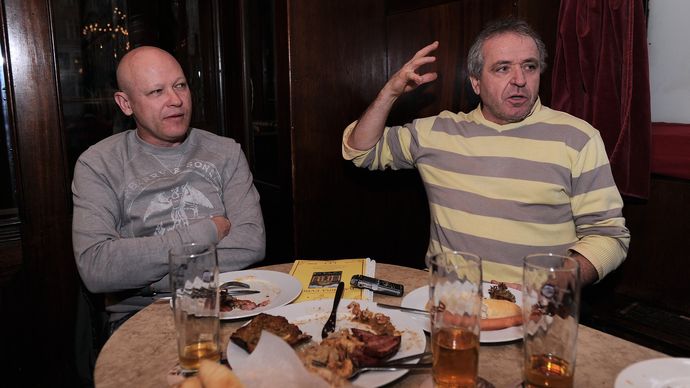 Ivan Hašek (vlevo) a Ladislav Vízek jsou dlouholetí kamarádi