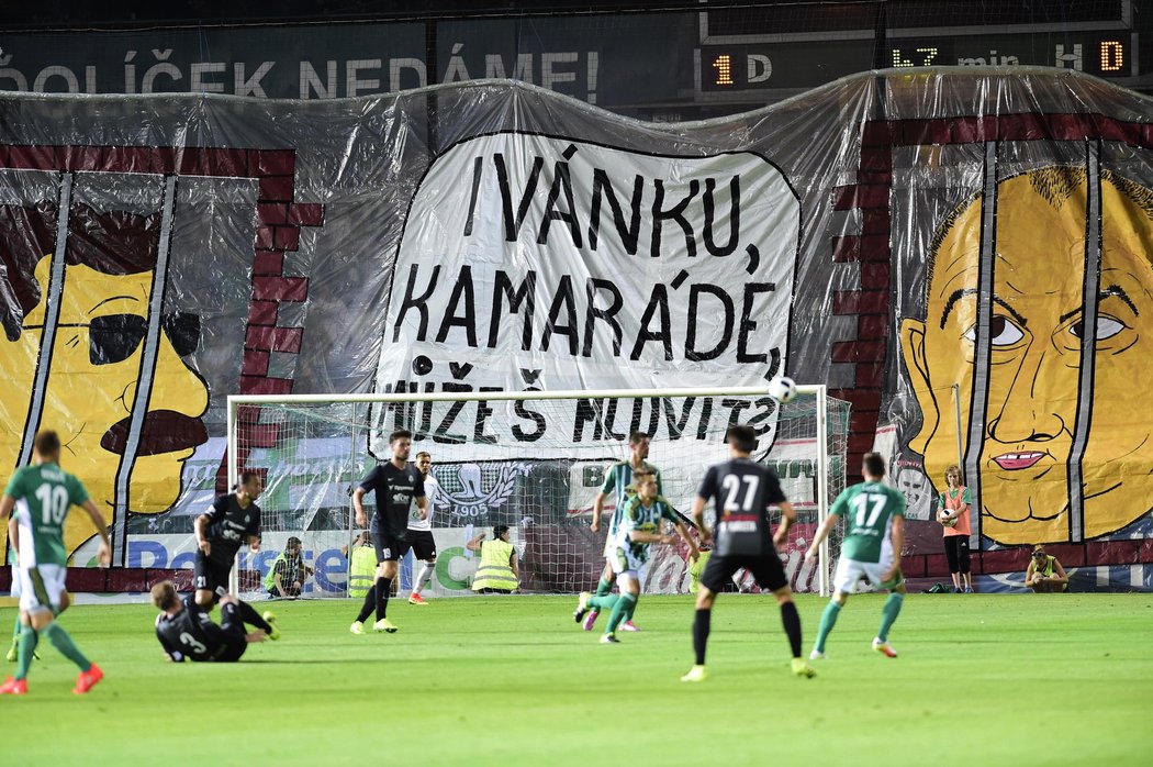 Choreo fanoušků Bohemians