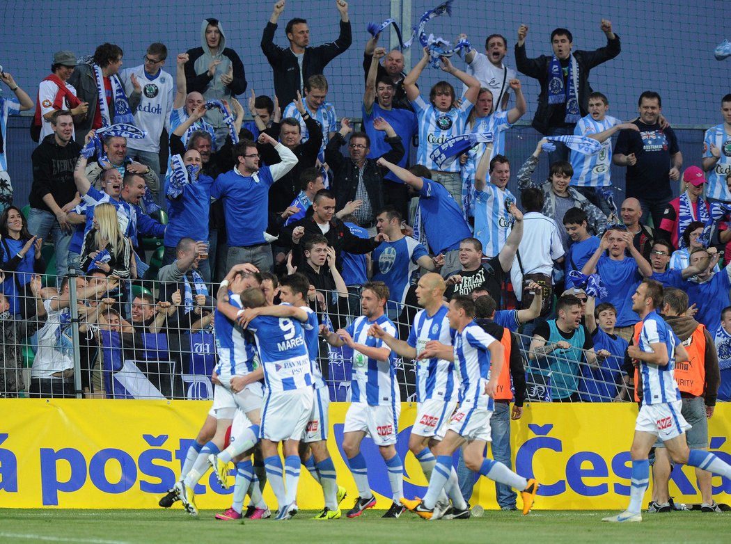 Boleslav se raduje z gólu na 1:1