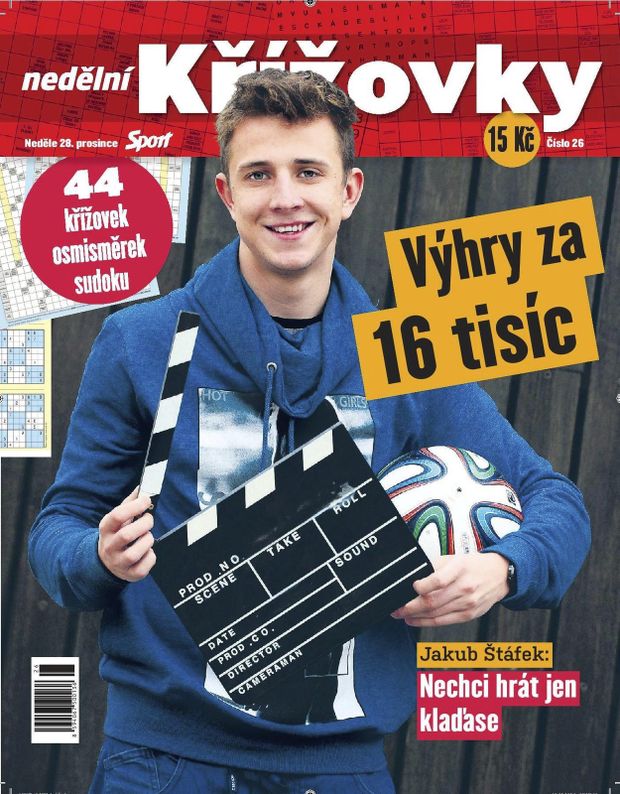 Nedělní Křížovky s rozhovorem s Jakubem Štáfkem jsou právě v prodeji Nedělní Křížovky s rozhovorem s Jakubem Štáfkem jsou právě v prodeji