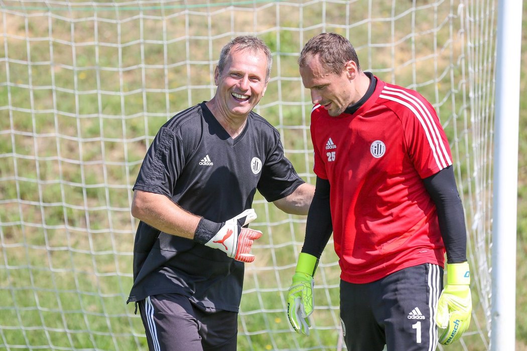 Jaroslav Drobný na tréninku Dynama České Budějovice.