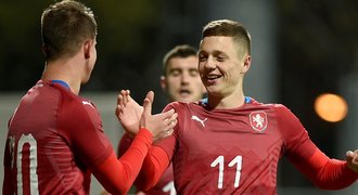 Česko – San Marino 6:0. Góly lvíčat obstarali Hložek, Krejčí a Janošek