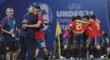Španělé slaví jednu z branek, kterou ve finále EURO U21 setnuli Němce