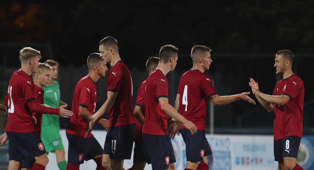 Čeští fotbalisté do jednadvaceti let vstřelili v kvalifikaci proti San Marinu šest branek