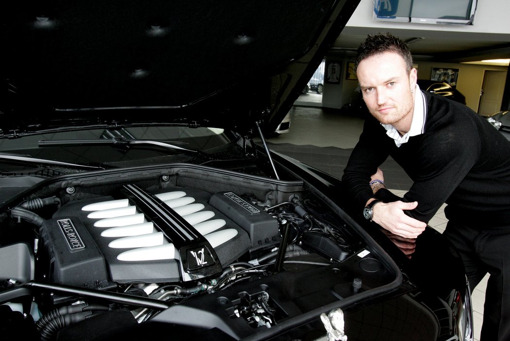 Martin Jiránek se svým novým mazlíčkem Rolls Roycem Ghost 200