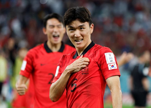 In-Beom Hwang v dresu Jižní Koreje In-Beom Hwang v dresu Jižní Koreje