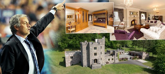 José Mourinho si vyhlédl bydlení na hradě. Castell Gryn ve Walesu nabízí takovýhle luxus.