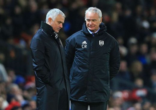 Trenéři José Mourinho a Claudio Ranieri. Trenéři José Mourinho a Claudio Ranieri.