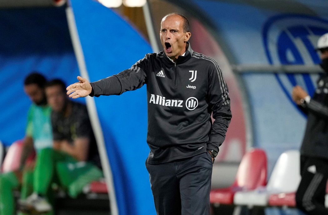 Trenér Juventusu Massimiliano Allegri