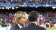 Pavel Nedvěd na utkání Barcelony s Juventusem v odvetě čtvrtfinále Ligy mistrů