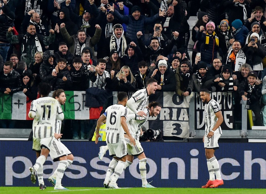 Juventus se raduje z postupu v italském poháru