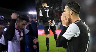 Ronaldo neumí prohrávat!? Po šesti letech ztratil finále a sundal medaili