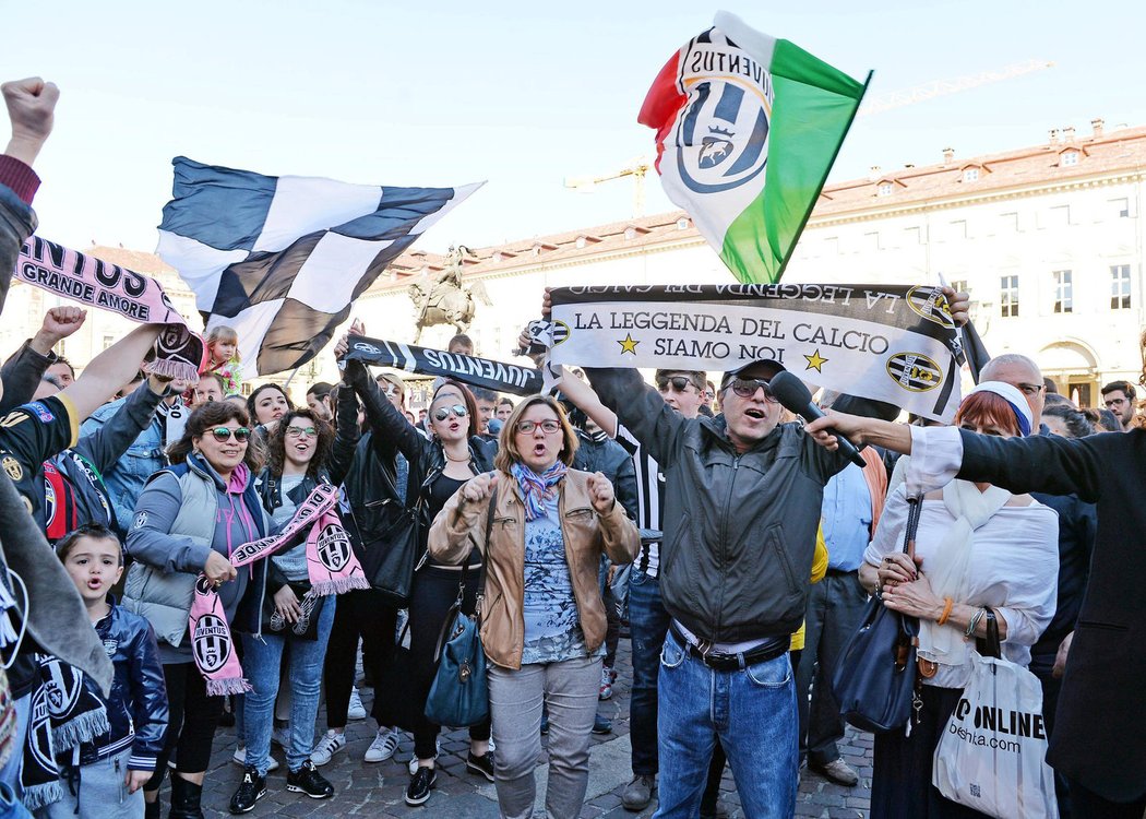 Fanoušci Juventusu se radují z mistrovského titulu