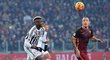 Paul Pogba v dresu Juventusu pomohl svému týmu k vítězství nad AS Řím 1:0