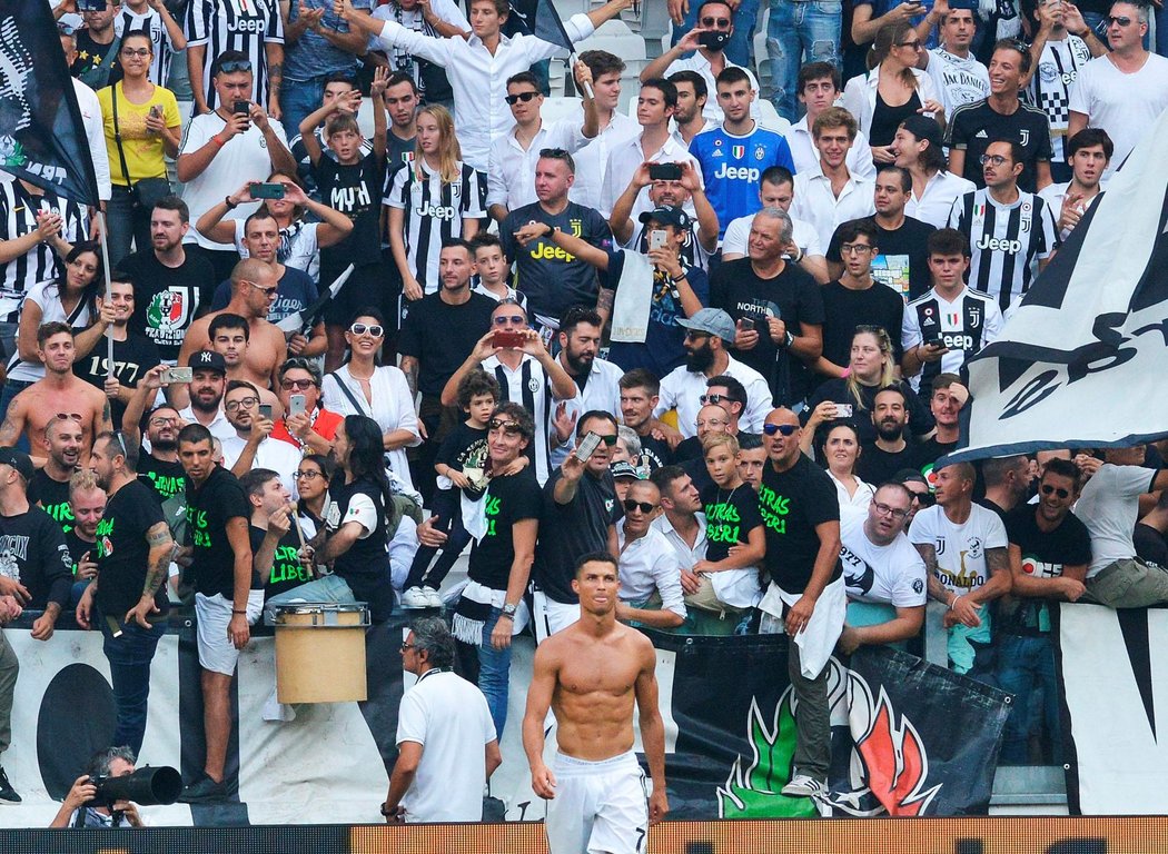 Utkání Juventusu se Sassuolem, ve kterém Cristiano Ronaldo vstřelil dva góly