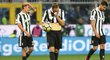 Zklamaní hráči Juventusu po prohře se Sampdorií