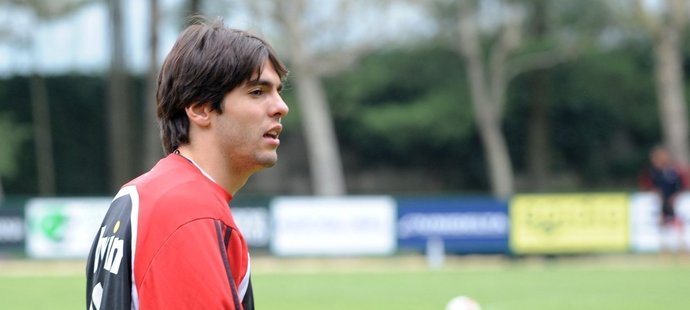 Brazilský fotbalista Kaká.
