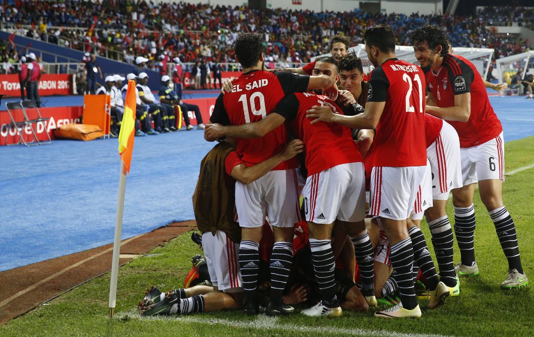 Fotbalisté Egypta se dostali do vedení ve dvaadvacáté minutě utkání