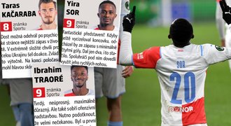 ZNÁMKOVÁNÍ Slavie: Fantastický Sor i Traoré, Holeš se rovná Součkovi