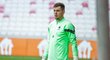 Brankář Aleš Mandous na tréninku Slavie