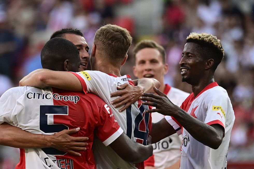 SESTŘIH: Slavia - St Joseph's 7:0. Další kanonáda, dvakrát se trefil Olayinka SESTŘIH: Slavia - St Joseph's 7:0. Další kanonáda, dvakrát se trefil Olayinka