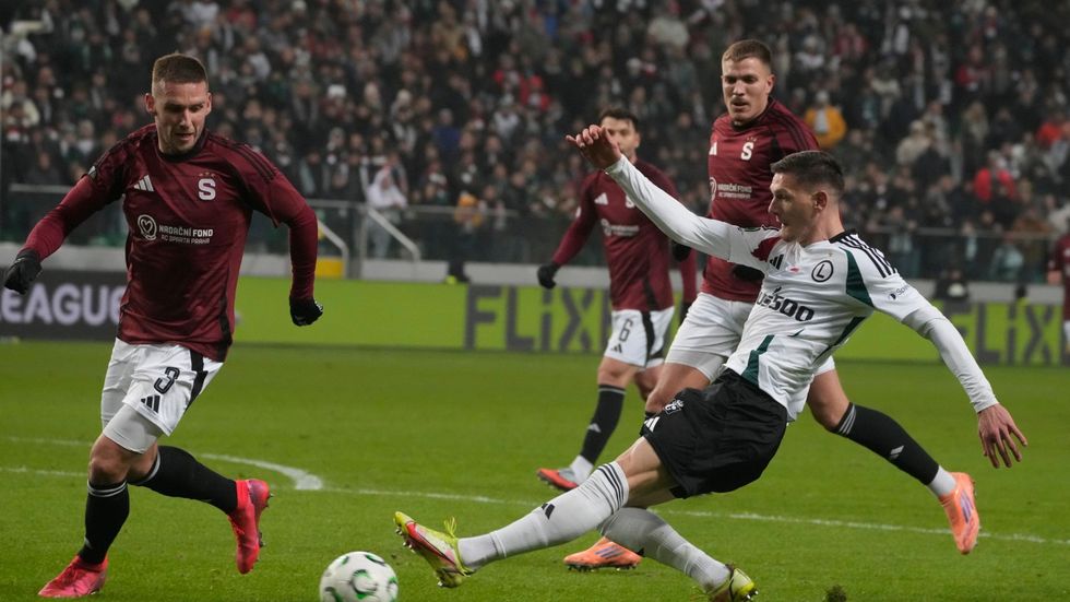 Ermal Krasniqi v utkání proti Spartě