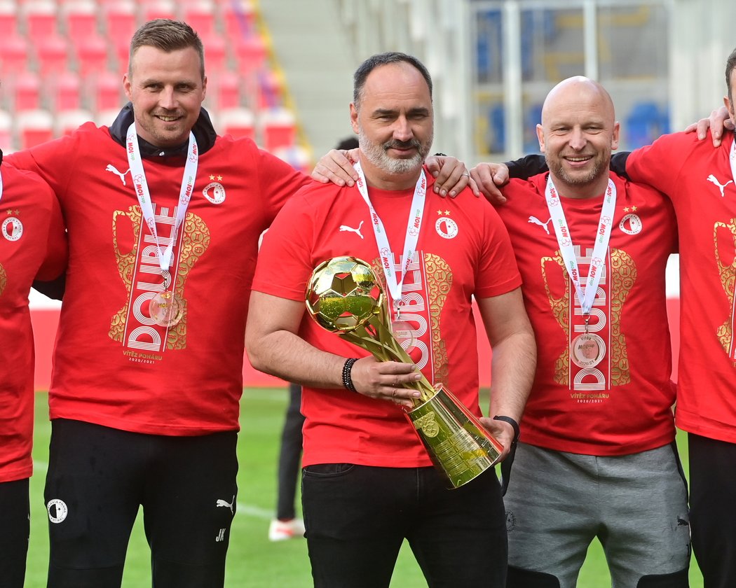 Jaroslav Köstl po boku Jindřicha Trpišovského