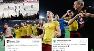 Bravo, Sparto! Popřál Skalák, Tvrdík za Slavii, tleskalo se na hokeji