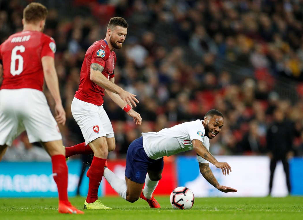 Českým fotbalistům se utkání ve Wembley nevyvedlo, prohráli 0:5