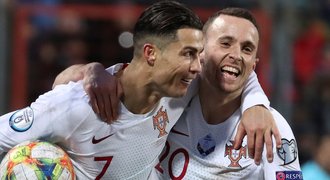 Portugalci v Lucembursku vybojovali postup na EURO. Anglie vládla v Kosovu
