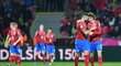 Dva čeští střelci ze zápasu s Kosovem Ondřej Čelůstka a Alex Král