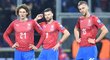 Čeští fotbalisté po inkasované brance v zápase s Kosovem