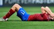 Zklamaný Ladislav Takács po inkasované brance ve kvalifikačním utkání na ME U21 mezi Českem a Řeckem