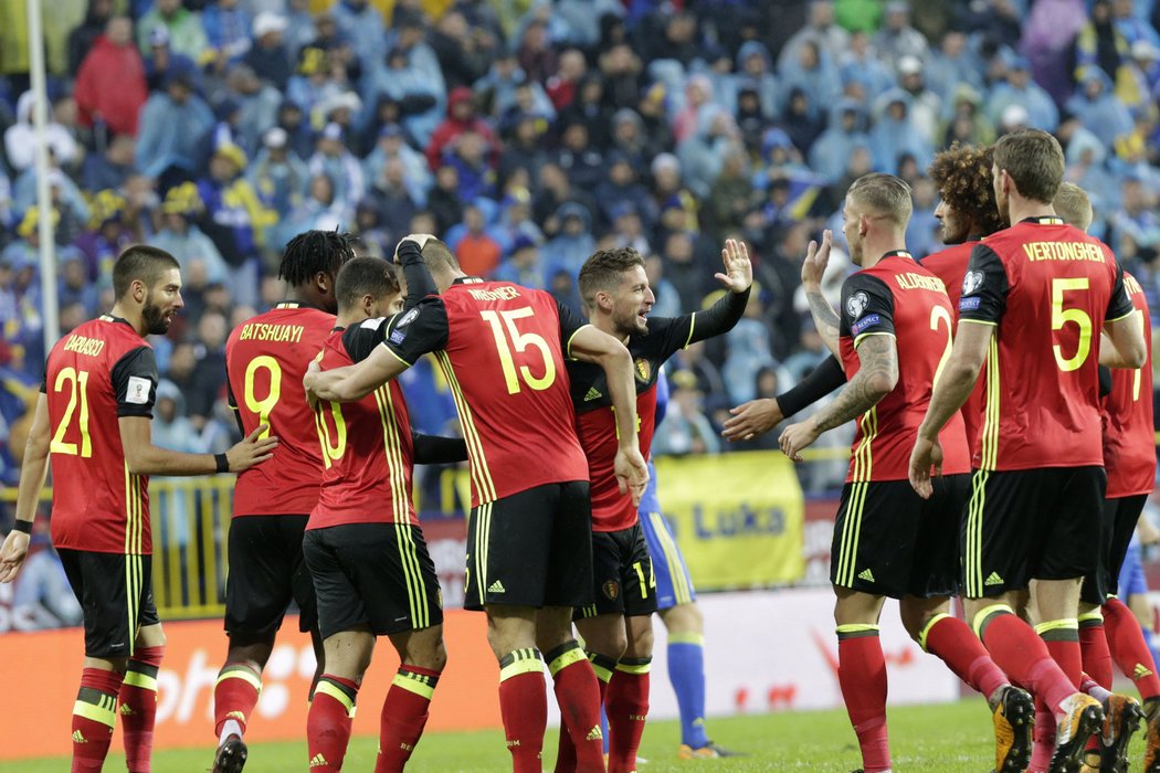 Belgičtí fotbalisté i s jistotou postupu zvládli přestřelku v Bosně a vyhráli 4:3